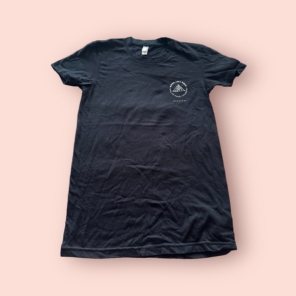 American Apparel Classic Girl Black Rock And Roll Hall Of Fame Museum Tee Small - Picture 1 of 7